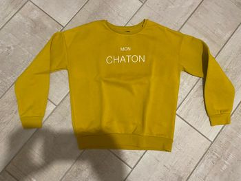 Sweat jaune kiabi taille S