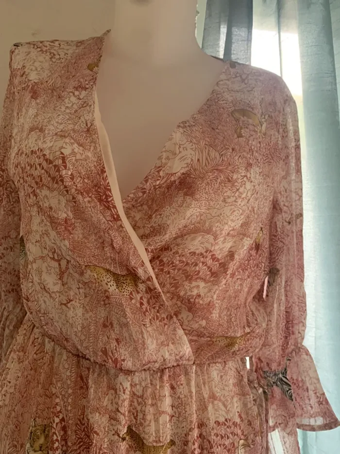 Robe longue It hippie taille L doublée manches 3/4 - photo numéro 5