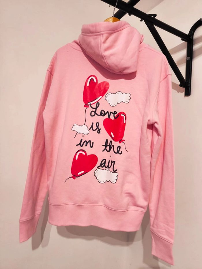Sweat Capuche Light Pink LOVE Collection Angleterre - photo numéro 2