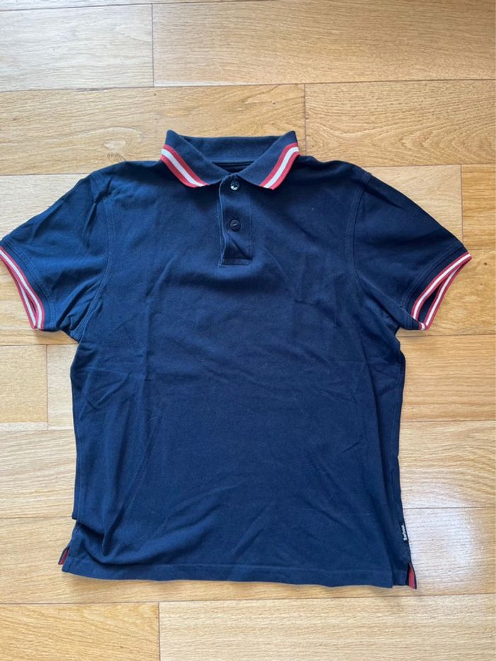 👕 Polo homme taille M Barbour Land Rover bleu coton – Bon état 👕 - photo numéro 2