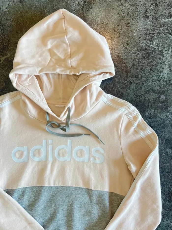 Sweat capuche sport femme Adidas taille S Sudadera deportiva mujer Felpa donna Kapuzenpulli Damen - photo numéro 2