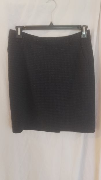 Jupe bleu foncé pailleté doré