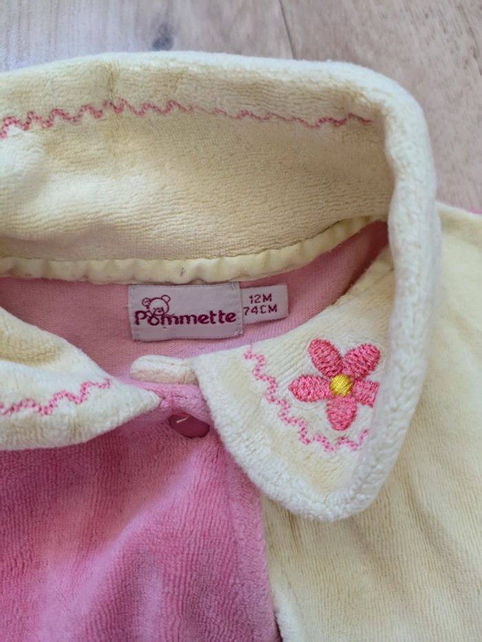 Lot 3 pyjamas velours fille 12 Mois - photo numéro 5