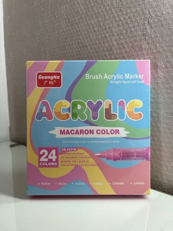 Feutres acrylique GuangNa macaron color x24 