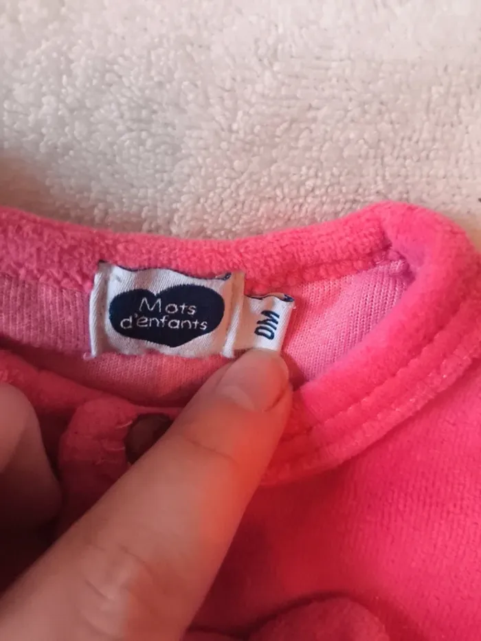 Lot de deux pyjamas 1 pièces mot d'enfant - photo numéro 4