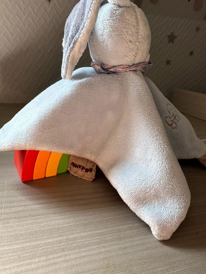 Doudou Natou plat Lapin Alex & Bibou - photo numéro 4