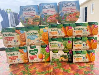 Lot de petits pots bébé Blédina / Nestlé Naturnes – dès 4/6 mois et 6 mois