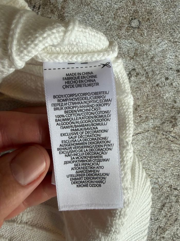 Pull Ralph Lauren à torsade blanc - photo numéro 7