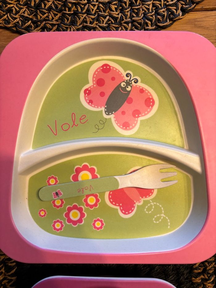 Lot assiettes + fourchettes enfant - photo numéro 3