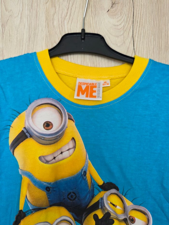 TEE-SHIRT GARÇON MINIONS MINIONS NEUF 4ANS MARQUE DESPICABLE ME MINIONS MADE - photo numéro 3