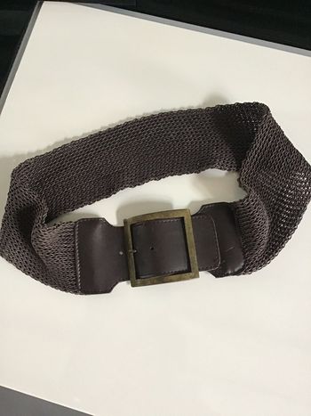 Ceinture vintage tricot et boucle métal