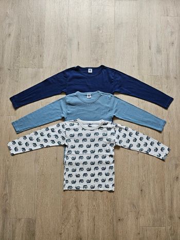 Lot de 3 maillots Petit bateau 8 ans