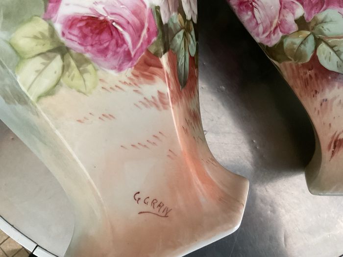 Lot de 2 vases B&C Bernardaud Limoges - photo numéro 9