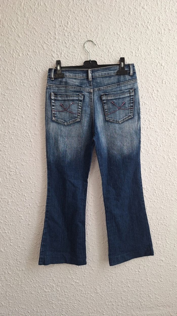 Jean fille 12 ans avec strass et broderies - photo numéro 2