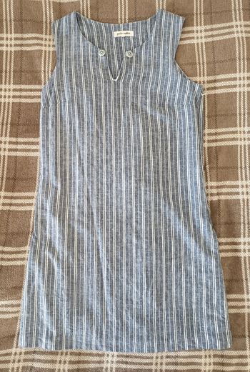 👗 Robe droite à rayures bleu & blanches - Taille 38 / Grain de Malice