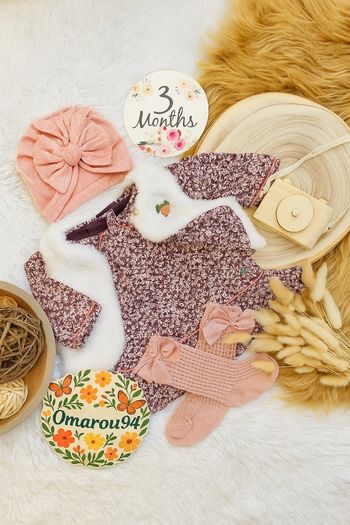 Ensemble hiver complet 4 pièces sergent major fille 3 mois 🎀