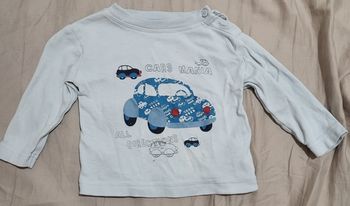 Tee-shirt  bleu-ciel  Carrefour