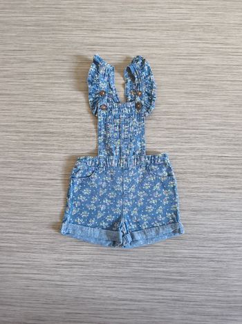 Salopette short fille 18 mois