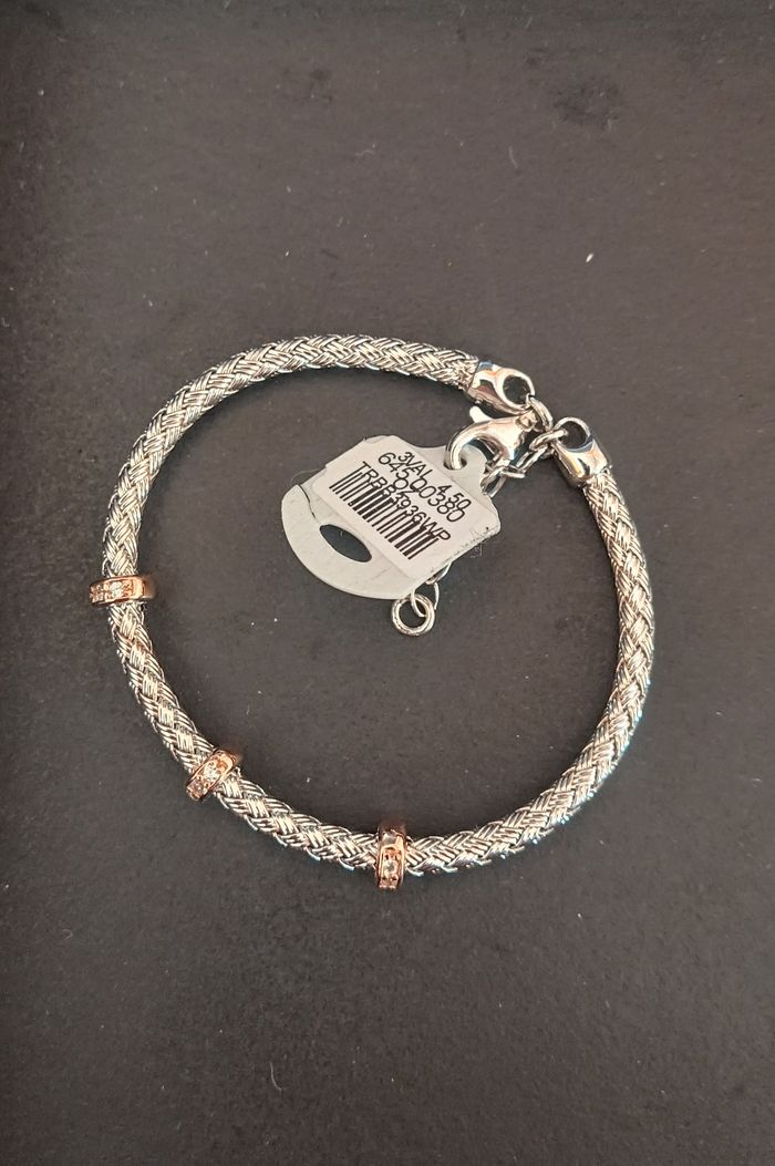 Bracelet Valenzi pour Enfant. Argent blanc et rose 925, et oxydes de zirconium. Neuf - photo numéro 3