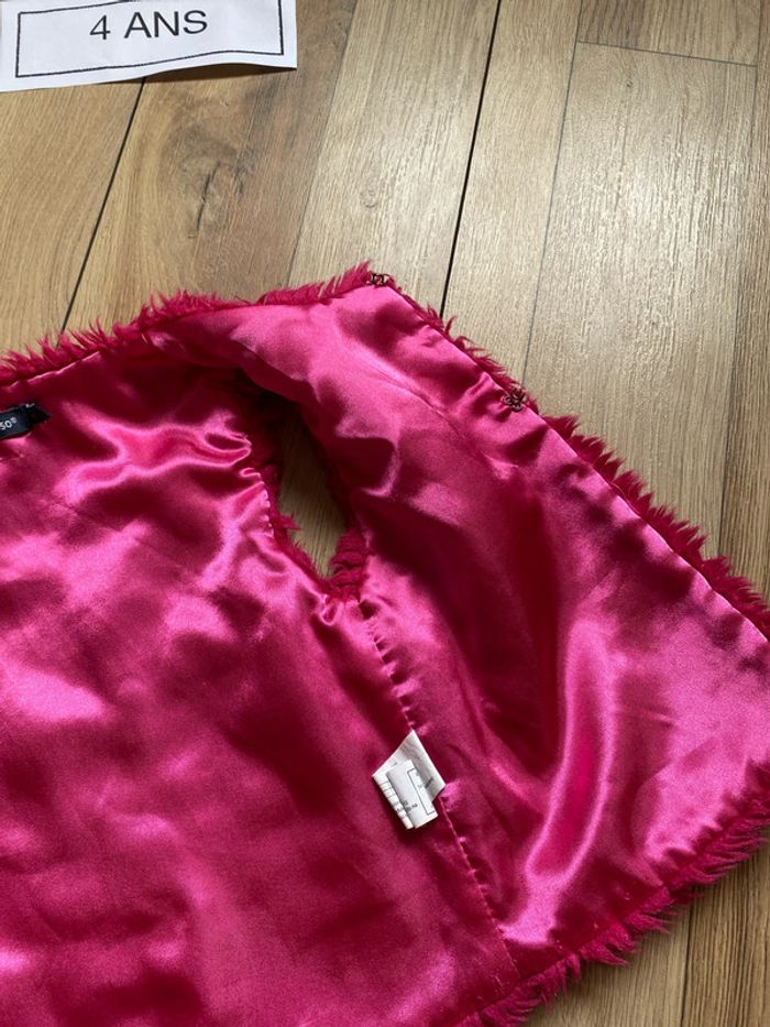 Gilet sans manches rose 4 ans - photo numéro 3