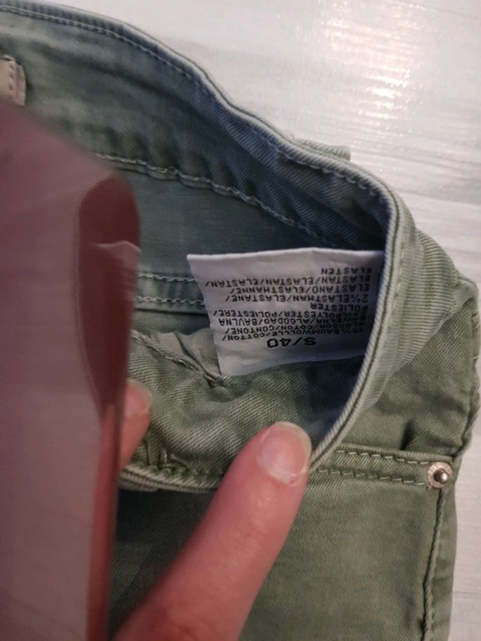 Jeans destroy kaki - photo numéro 2