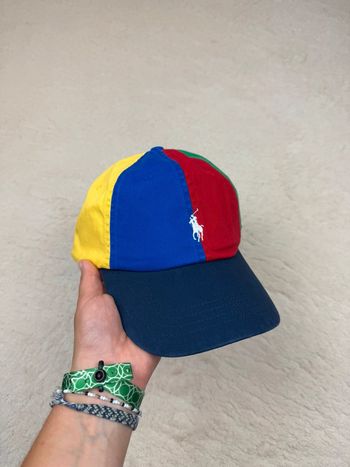Casquette Ralph Lauren Multicolore Logo Brodé Neuve