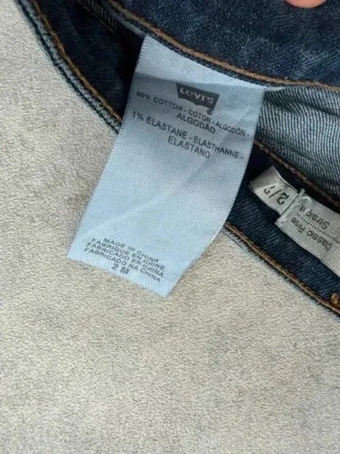 Jeans Levi's Bold Curve W27 FR36 coupe droite bleu Femme Women pan530b - photo numéro 6