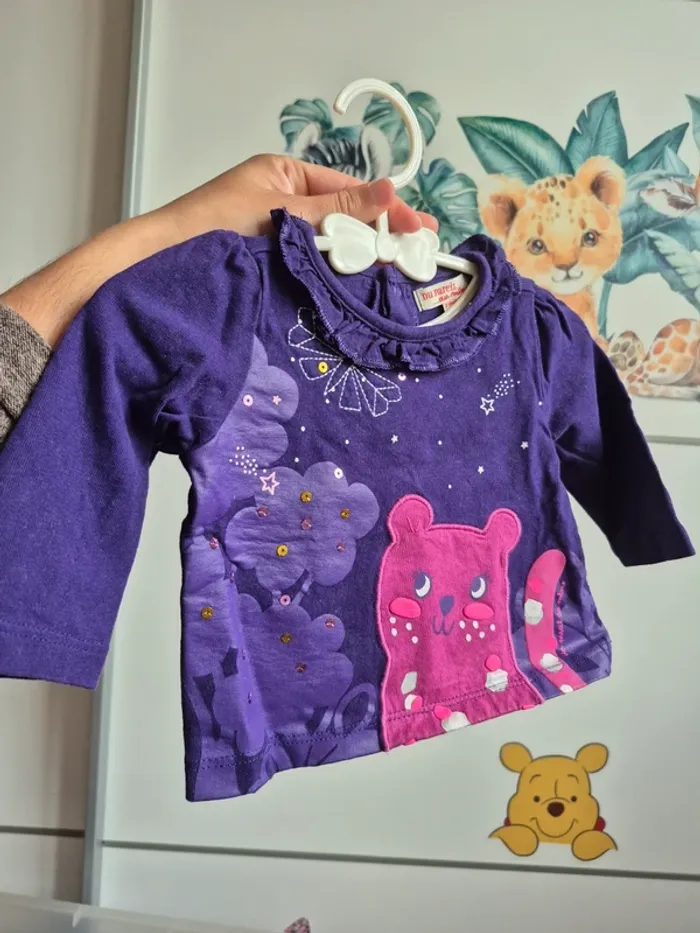 Haut manches longues dpam 3mois 59cm - photo numéro 3