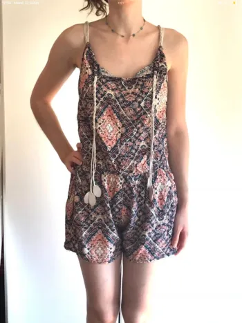 Combi-short à imprimés cachemire taille S/M neuve jamais portée