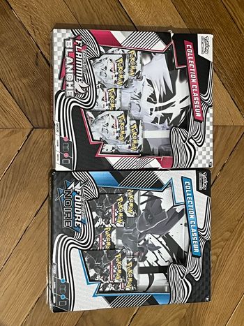 Pokémon coffrets classeur foudre noire et flamme blanche