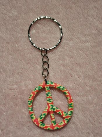 Porte clé Peace and Love