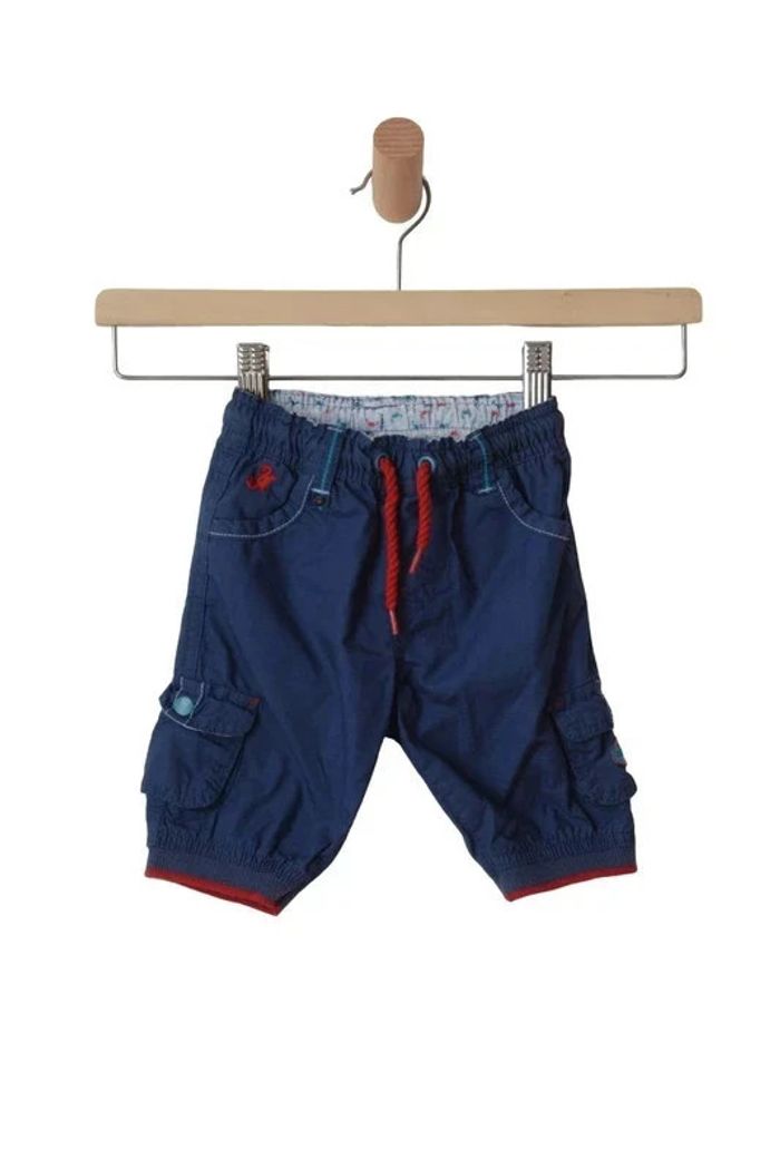 Ensemble bleu chemise légère + bermuda - Sergent Major 9 mois - photo numéro 4