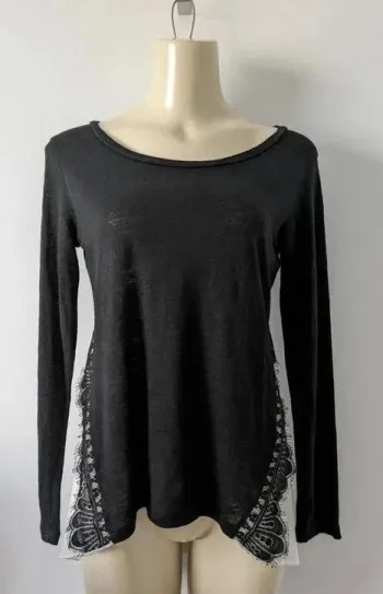 Blouse avec dentelle - Sandro - taille 1