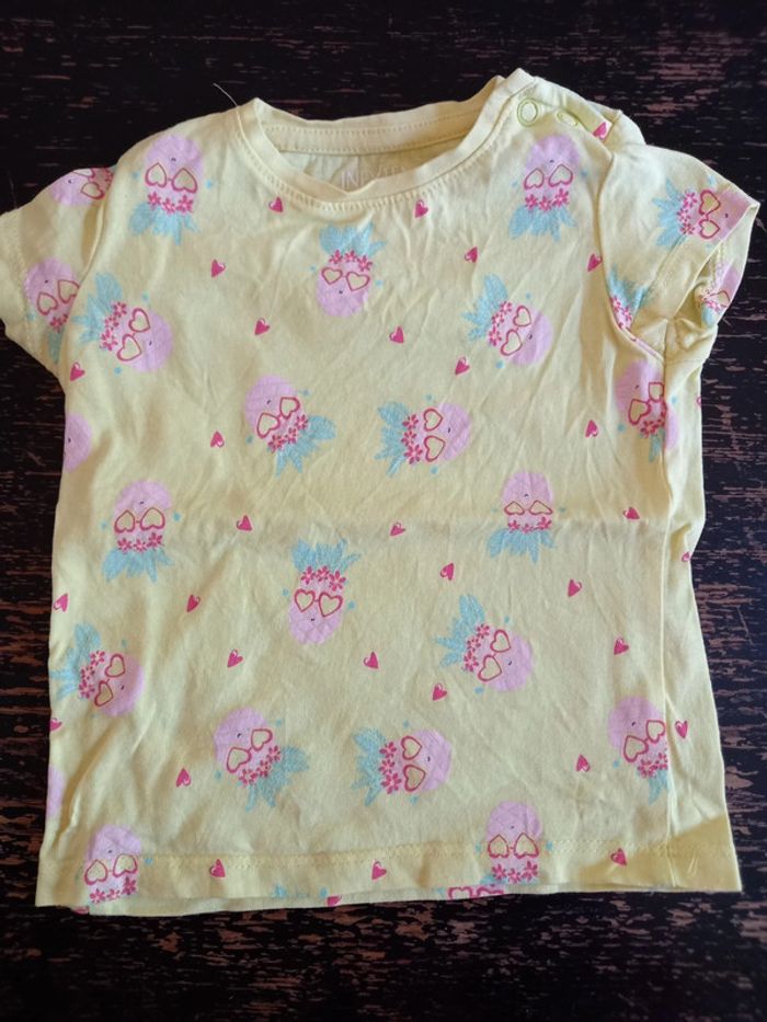 Tee-shirt MC Ananas 12 mois