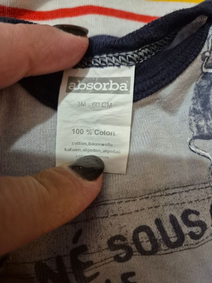 Lot de 10 bodies bébé taille 3 mois - photo numéro 6