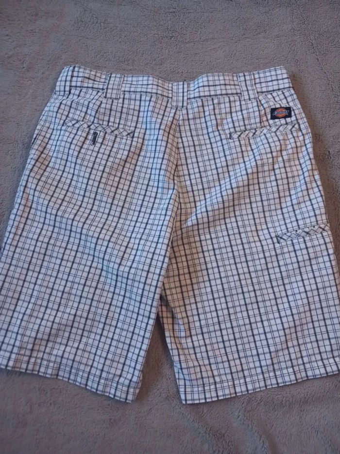 Short Oversized Dickies Vintage Blanc à carreaux (n°13)