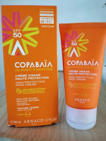 Crème solaire spf50