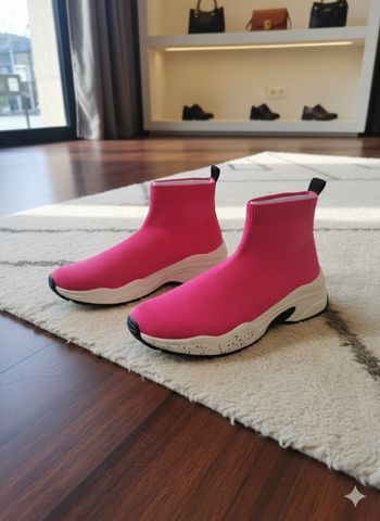 🌹👟édition limitée : baskets andré rose fluo - pointure 40 - pièce unique ! 🏃‍♀️✨