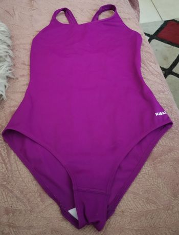 Maillot de bain piscine violet "Nabaiji" 10/11 ans neuf