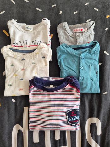 Lot Hauts manches longues 24 mois