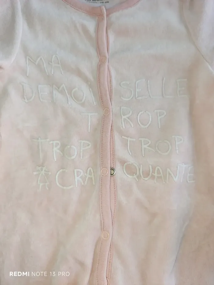 Pyjama mademoiselle trop trop craquante - photo numéro 3