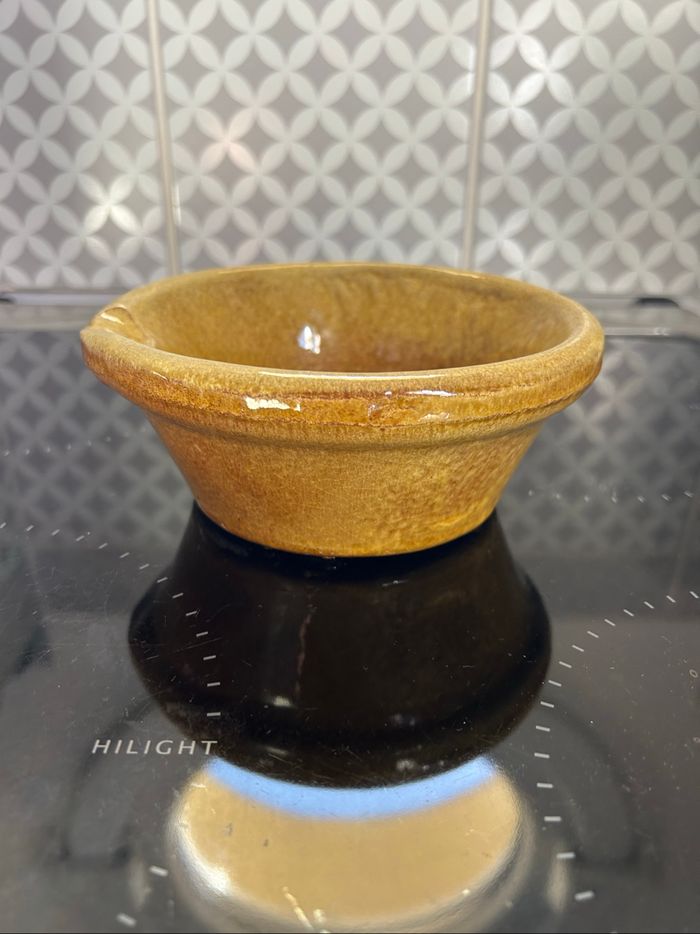 🥣 Petit Bol / Ramequin en Terre Cuite Émaillée - Style Rustique Ocre - photo numéro 8