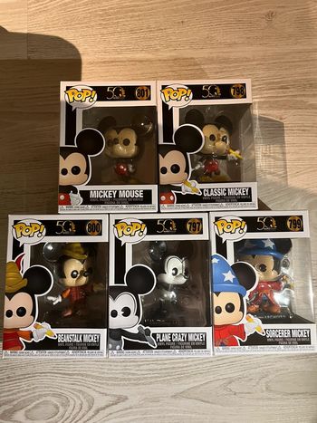 Lot 5 funko Pop Mickey Mouse 50 ans - Walt Disney