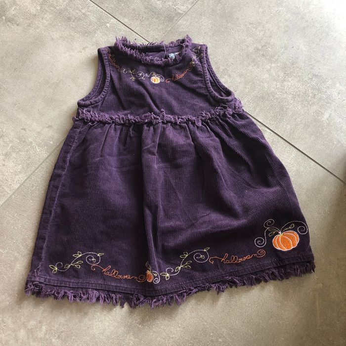 Robe velours violette