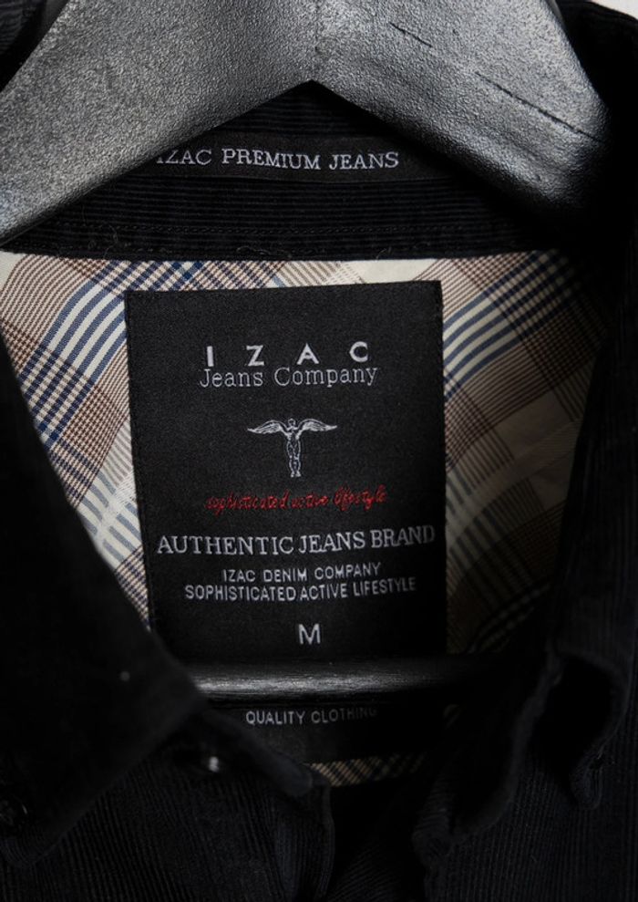 Chemise IZAC noire à manches longues – Taille M - photo numéro 10
