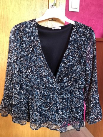 Blouse Gémo 42 fleurie