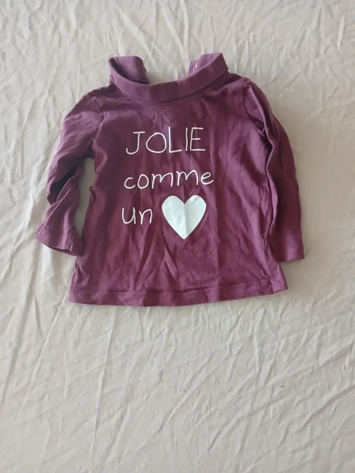 Tee-shirt manches longues 18 mois