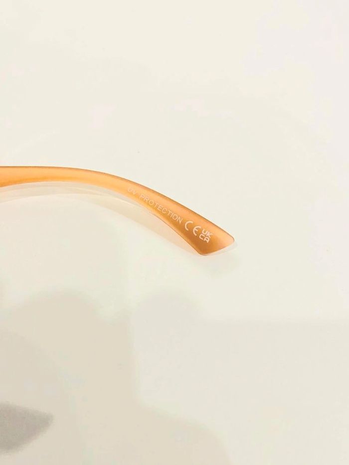 Lunette de soleil femme orange bras en strass uvprotection catégorie 3 - photo numéro 5