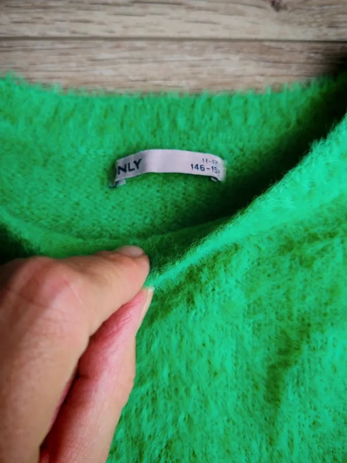 Pull vert fille Duveteux only 11_12 - photo numéro 3