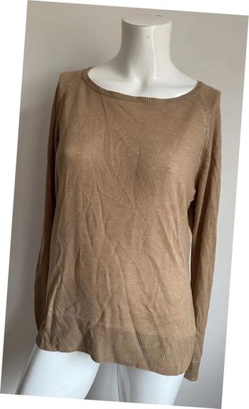 Pull fin beige marron Zara Knit taille S